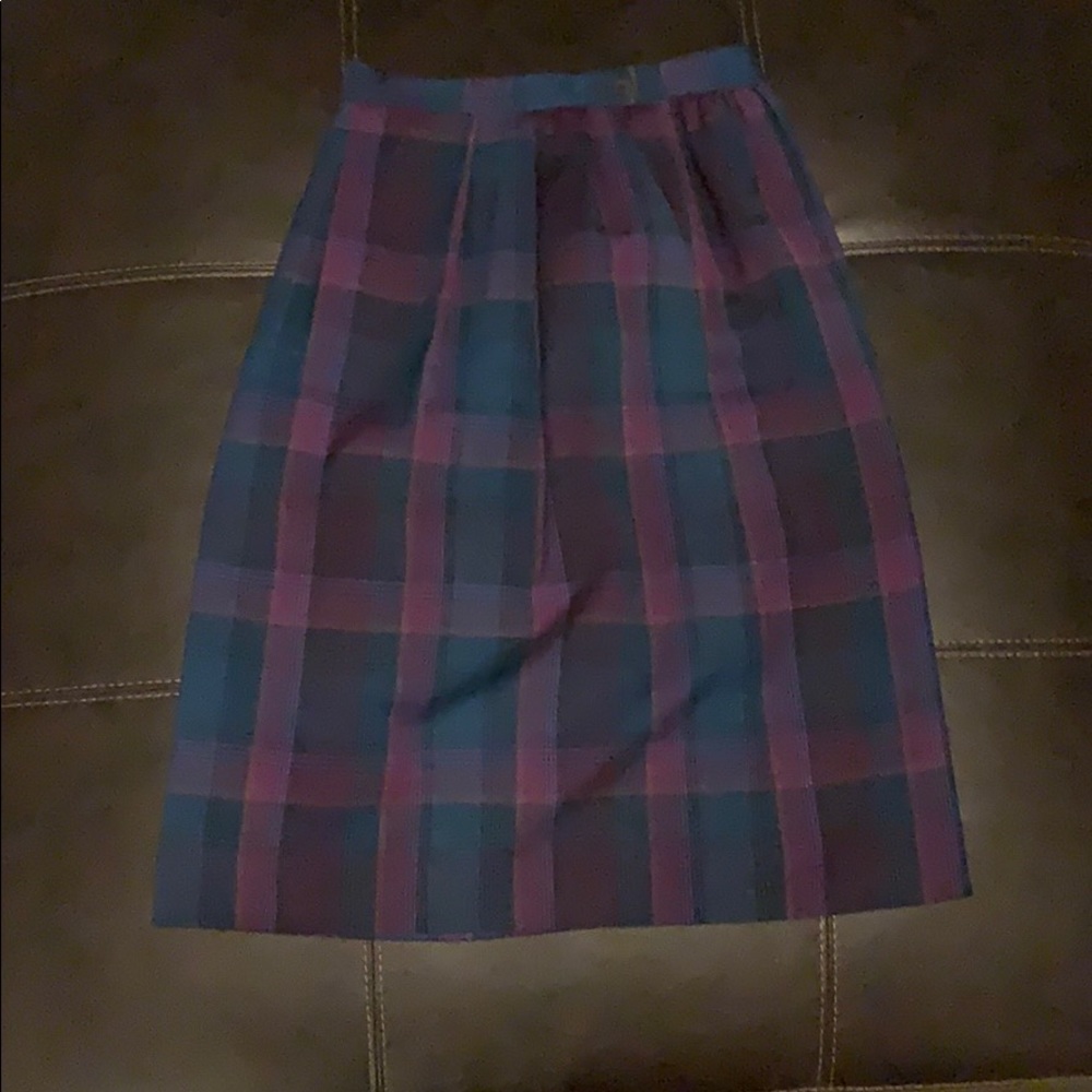 Pendleton Plaid Wool Skirt size 12P